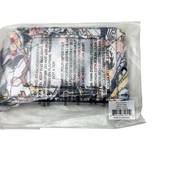 Vera Bradley Zip ID Case in Tangier Paisley NWT - Picture 5 of 5